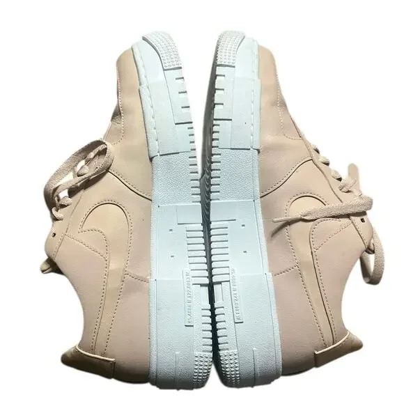 Nike Air Force 1 Pixel Particle Beige Pink Shoes Size 10